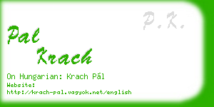 pal krach business card
